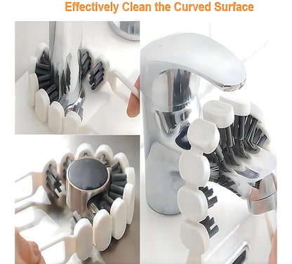 Crevice Cleaning Brush Hard Bristle Grout Brush Scrub Brush Toilet Brush Cleaning Tools Cleaning Supplies for Household Use Bathroom Kitchen 3 Pcs (Black&Pink)