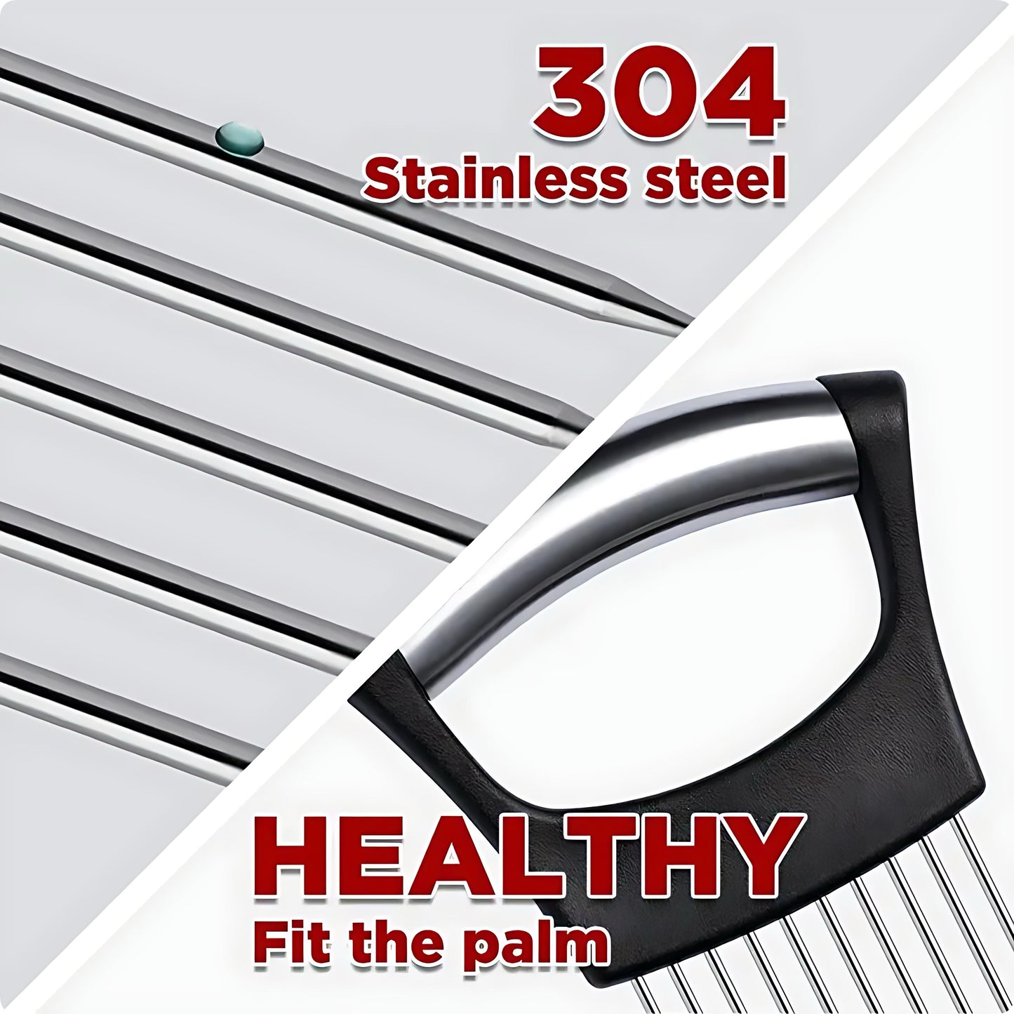 Stainless Steel Onion Slicer and Vegetable Cutter Tool