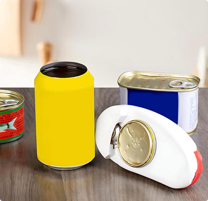 VEMJO Electric Can Opener For Kitchen One Touch Automatic Can Opener Electric for Almost Cans Hands Free Battery Operated Can Opener For Seniors and Arthritis Smooth Edge Food-Safe (Red) Large