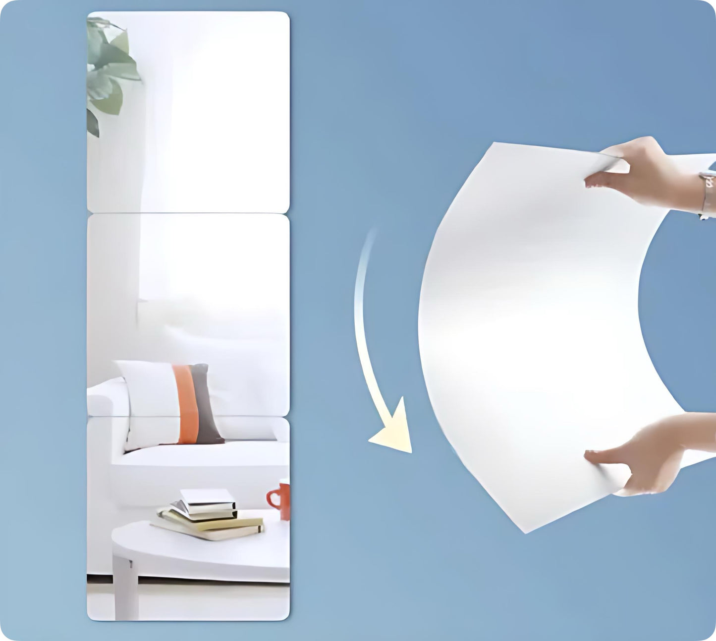 Acrylic Mirror Sticker Self-adhesive Household Soft Mirror