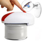 VEMJO Electric Can Opener For Kitchen One Touch Automatic Can Opener Electric for Almost Cans Hands Free Battery Operated Can Opener For Seniors and Arthritis Smooth Edge Food-Safe (Red) Large