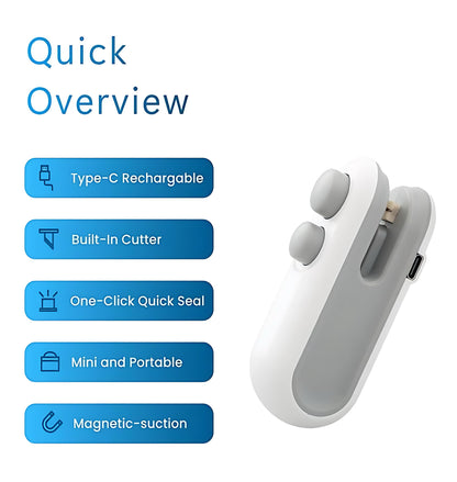 Portable USB Rechargeable Vacuum Sealer