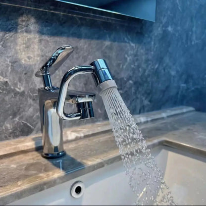 Rotatable Faucet Extension with Splash Guard for Sink