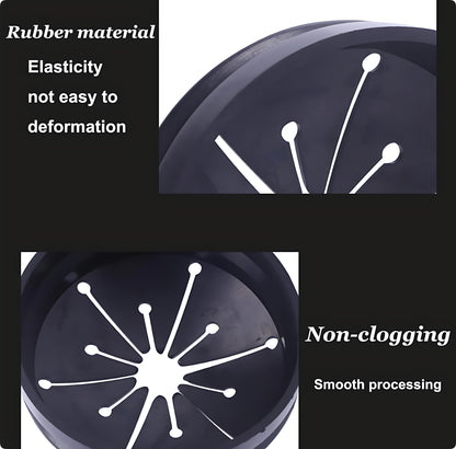 Garbage Disposal Splash Guards Collar Sink Baffle Multi-Function Kitchen Drain Plugs for GE 3-1/8 Inch Kitchen Sink Drain Splash Guard Whirlaway Sinkmaster and Waste King (Black) Needle