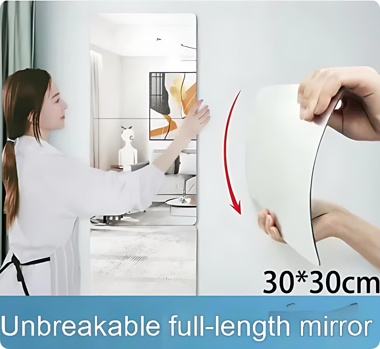 Acrylic Mirror Sticker Self-adhesive Household Soft Mirror