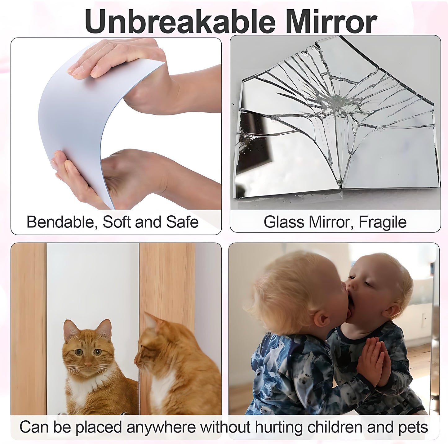 Acrylic Mirror Sticker Self-adhesive Household Soft Mirror