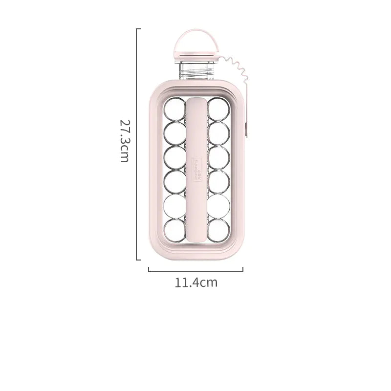 2-in-1 Ice Ball Maker and Cool Water Bottle