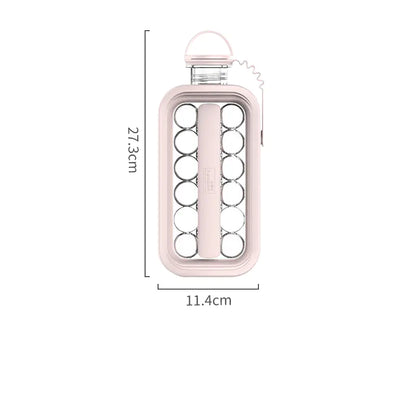 2-in-1 Ice Ball Maker and Cool Water Bottle