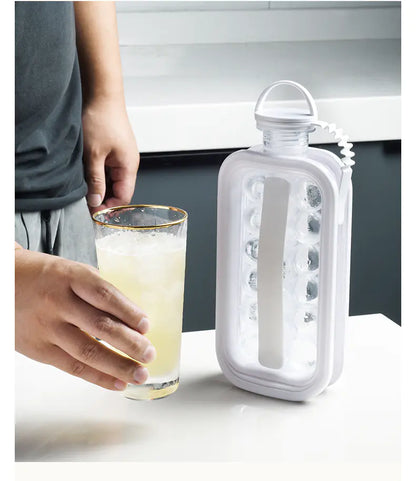 2-in-1 Ice Ball Maker and Cool Water Bottle