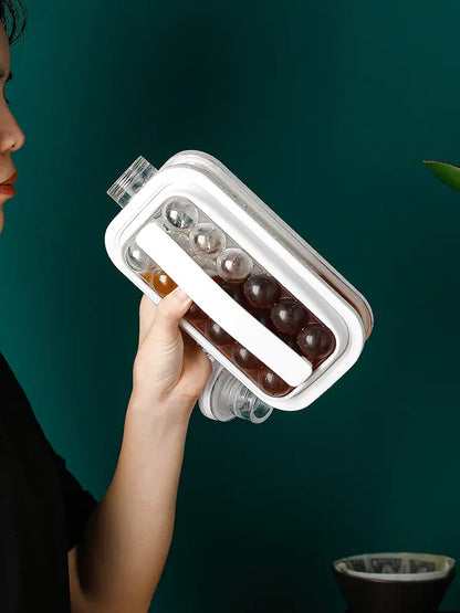 2-in-1 Ice Ball Maker and Cool Water Bottle
