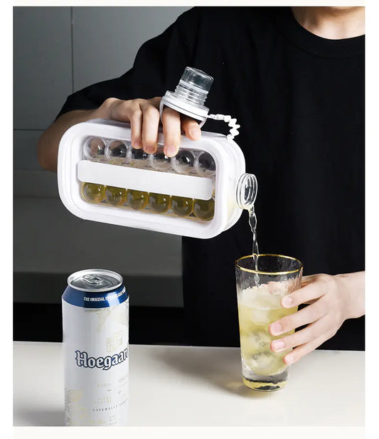 2-in-1 Ice Ball Maker and Cool Water Bottle